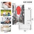 thumbnail image 6 of Yayeee 2 Pack Hand Towels for Bathroom 100% Cotton 16" x 28" Soft Absorbent Kitchen Towel, Black Streets, 6 of 7