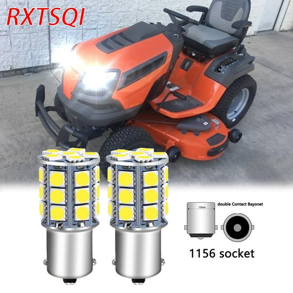 2 SUPER Brite LED light bulbs for Husqvarna YTH24V48 LGT48DXL TS354D bulb lights