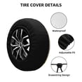 thumbnail image 2 of Susaid Cartoon Dragonfly Art Print Tire Covers,Waterproof Anti-UV Snow Sun Rain Tire Covers for RV,Truck, SUV, Trailer, Camper-16 inch, 2 of 6