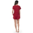 thumbnail image 4 of Fruit of the Loom Women's Sleep Short Sleeve PlushTerry Cloth Top and Pajama Short Set, Sizes S-4XL, 4 of 7