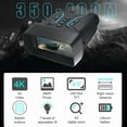 thumbnail image 2 of BekinTek Full Color 4K 36MP Night Vision Binoculars Rechargeable Digital Telescope Infrared Night View NVG Goggles 400m Full Dark Observe with Starlight Sensor 7x IR 8x Zoom Large HD Screen, 2 of 9