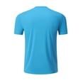 thumbnail image 6 of Kcolen Men's Solid Color Crew Neck Short Sleeve T-Shirt Relaxed Fit Casual Summer Shirts for Work Outdoor, 6 of 6