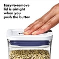 thumbnail image 4 of OXO POP Container 1.1-Qt Short Small Square Food Storage Container, White, 4 of 10