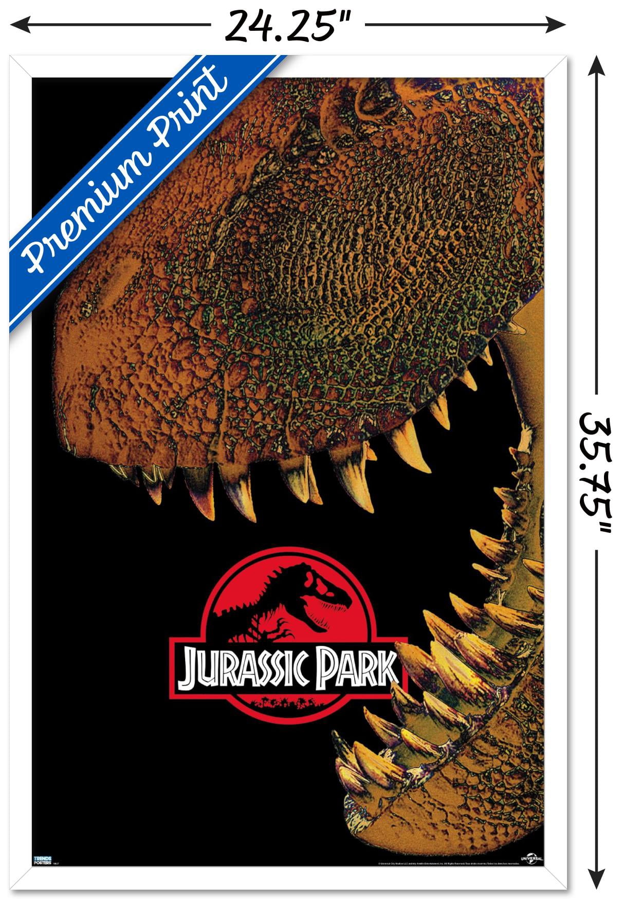 Jurassic Park - Bite Wall Poster, 22.375" x 34", Framed