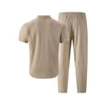 thumbnail image 5 of StSilkitty 2 Piece Outfits for Mens Short Sleeve Button down Shirts and Drawstring Pants Sets Summer Casual Outfit with Pocket, 5 of 6