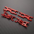 thumbnail image 3 of VONKY Aluminum Alloy 1/16 Front Rear Lower Suspension Arm 4pcs Wear-resistant Rc Front Rear Lower Suspension Arm For LOSI Red, 3 of 5
