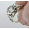 thumbnail image 2 of Navya Craft White Topaz 925 Solid Sterling Silver Handmade Women Statement Ring Size 4.5, 2 of 4