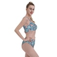 thumbnail image 4 of Daiia Independence With Gnome printed 2 piece Swimsuit Bikinis for Women High Waisted Racerback Bathing Suits Summer Tummy Control Scoop Neck Swimwear-Medium, 4 of 8