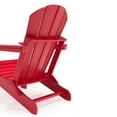thumbnail image 3 of Westin Outdoor Braxton Folding Plastic Adirondack Chair (Set of 4), Red, 3 of 16