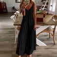 thumbnail image 4 of Pure Black Noble Sleeveless Dress Loose Women's Dress Dresses Luxury Evening Dresses, 4 of 9