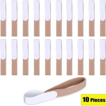 10pcs Buddy Straps for Fingers, Reusable Finger Buddy Splints Finger Protectors Tapes for Wounds Toe Loops Wraps for Injury Elastic Buddy Finger Wraps for Injured Finger Support