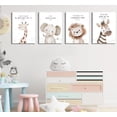 thumbnail image 3 of 4Pcs Nursery Bible Verse Animal Canvas Wall Art Funny Cute Safari Animals Christian Painting Picture Wall Decor Lions Elephant Giraffe Zebra Poster Print Artwork for Boys and Girls, 3 of 6