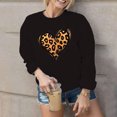 thumbnail image 4 of ibuvkizy Sweatshirt for Women Casual Valentine's Day Printed Long Sleeved Round Neck Top/shirt Black,XXL, 4 of 8
