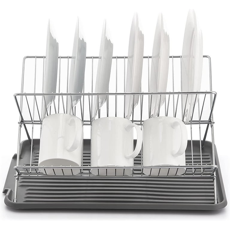  Aonee Dish Drying Rack, Extendable Dish Rack, Multifunctional Dish  Rack for Kitchen Counter with Drainboard, Cutlery Holder, Knife Holder and  Pot Holder