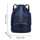 thumbnail image 4 of Baloncesto Con Cordón Mochila Impermeable Separación Ropa Seca Y Húmeda (oscuro) Azul, 4 of 6