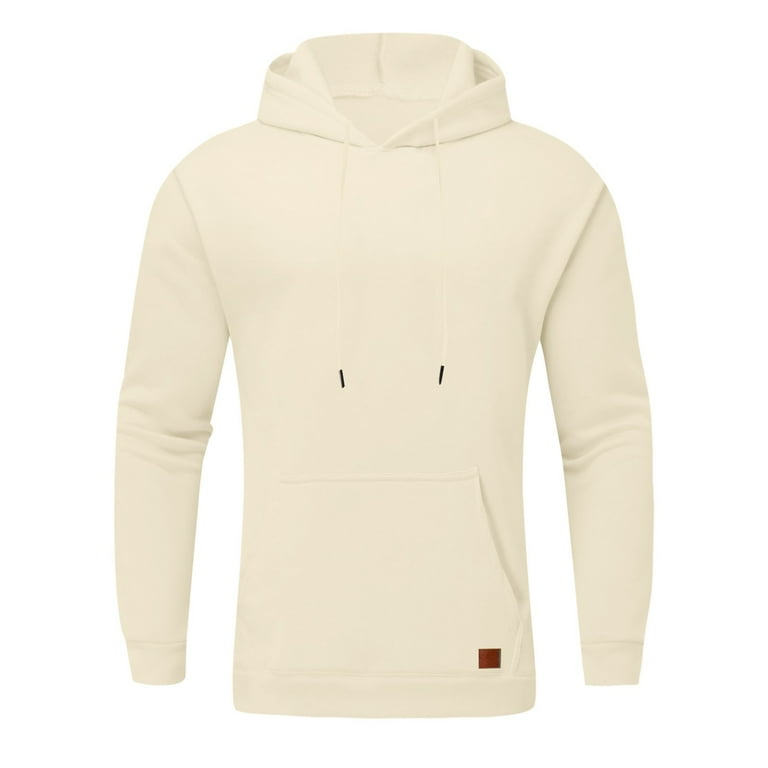★SUPERSUB★ Don Fall Down Hoodie Beige EAZRHWER Beige Hoodies For Men Mens Autumn And Winter Casual Loose