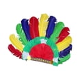 thumbnail image 1 of Banda para el cabello Tocado de Plumas American Chief Diadema Headwear Mardi Gras Stage Party Halloween Estilo E, 1 of 8