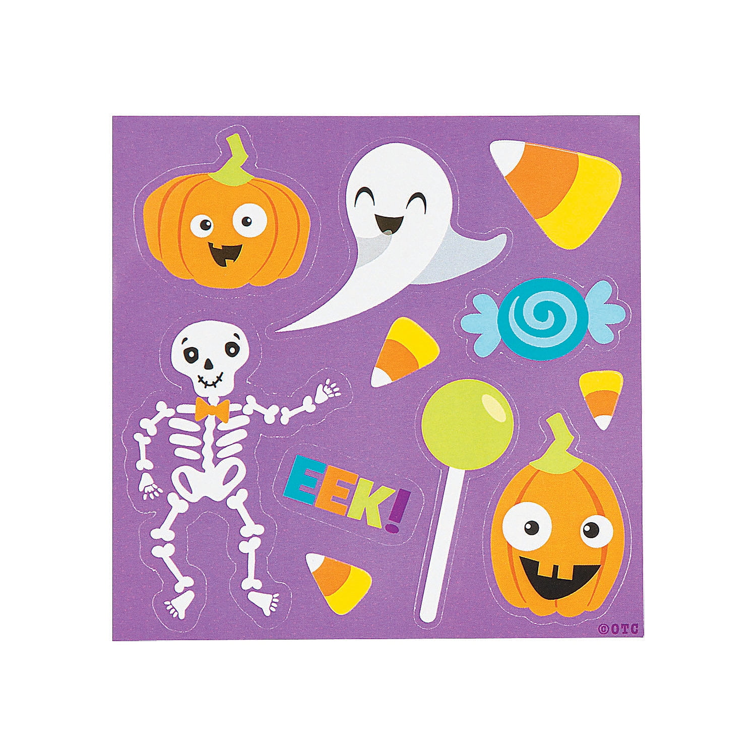 Halloween Sticker Treat Packs Stationery 50 Pieces