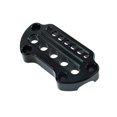 thumbnail image 5 of WOWTK Abrazaderas elevadoras superiores para manillar de luz indicadora de motocicleta, de aluminio, para Harley Sportster XL 883 Dyna Fat Bob 1995-2020 Low Rider FXD, color negro, 5 of 5