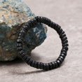 thumbnail image 3 of Nvzi Pulsera elástica con cuentas de madera para hombre - Negro A, 3 of 4