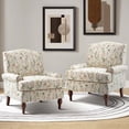 thumbnail image 3 of Upholstered Accent Chair with Wide Back, Lounge Removable Cushion Seating for Home Living Room Spring, 3 of 7