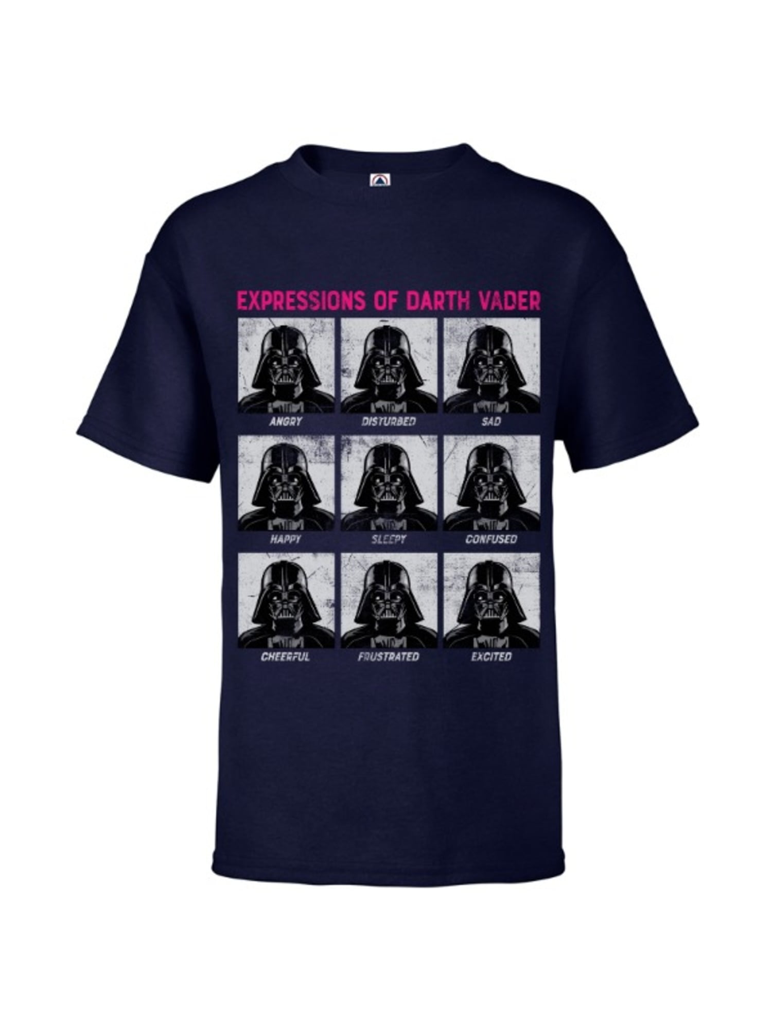 Darth Vader Expressions Funny Star Wars Kids T Shirt