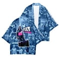 thumbnail image 3 of jey uso kimono dojo men ethnic style loose fashion trend summer five-quarter sleeve shirt, 3 of 4