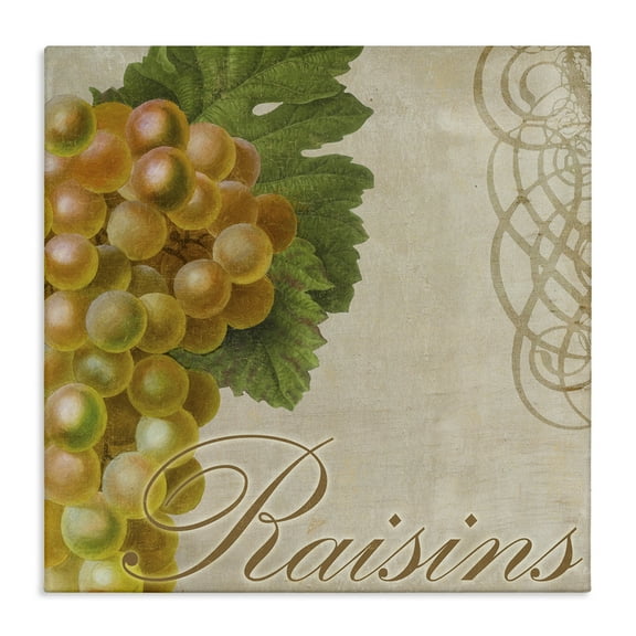 Stupell Industries Vintage French Grapes Food & Beverage Painting Wrapped Canvas Art Print Wall Art, 17 x 17