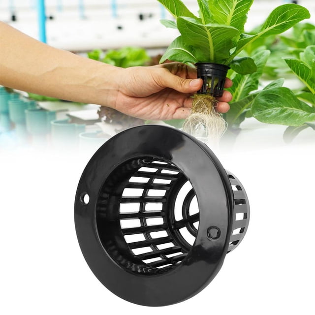 Rdeghly 50Pcs Soilless Plant Pot, Hydroponics Pot, Breeding Varieties For Garden Containers Soilless Cultivation Protect Roots