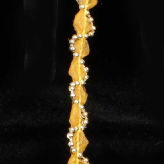 Yellow Pearl Twisted Craft Ribbon 0.5" x 55 Yards
