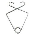 thumbnail image 4 of 100pcs Drop Ceiling Hook Clips Fish Shape Metal Hook T-Bar Grid Wire Suspended Ceiling Hanger, 4 of 8