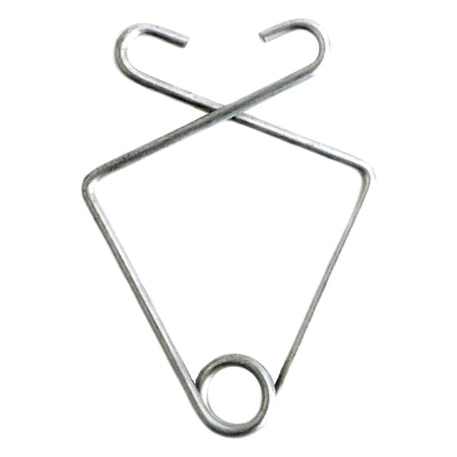 tredstone 100pcs Drop Ceiling Hook Clips Fish Shape Metal Hook T-Bar Grid Wire Suspended Ceiling Hanger