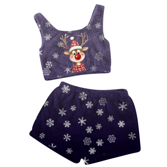 Pajamas for Women Set – Functional Sleepwear Sets for Recovery, Nursing or Spring Lounge Outfits Casual Flannel Pajama Set With Shorts For Women