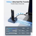 thumbnail image 3 of Adaptador de lector SSD ACASIS NVME a estación de acoplamiento USB de 10 Gbps, 3 of 9