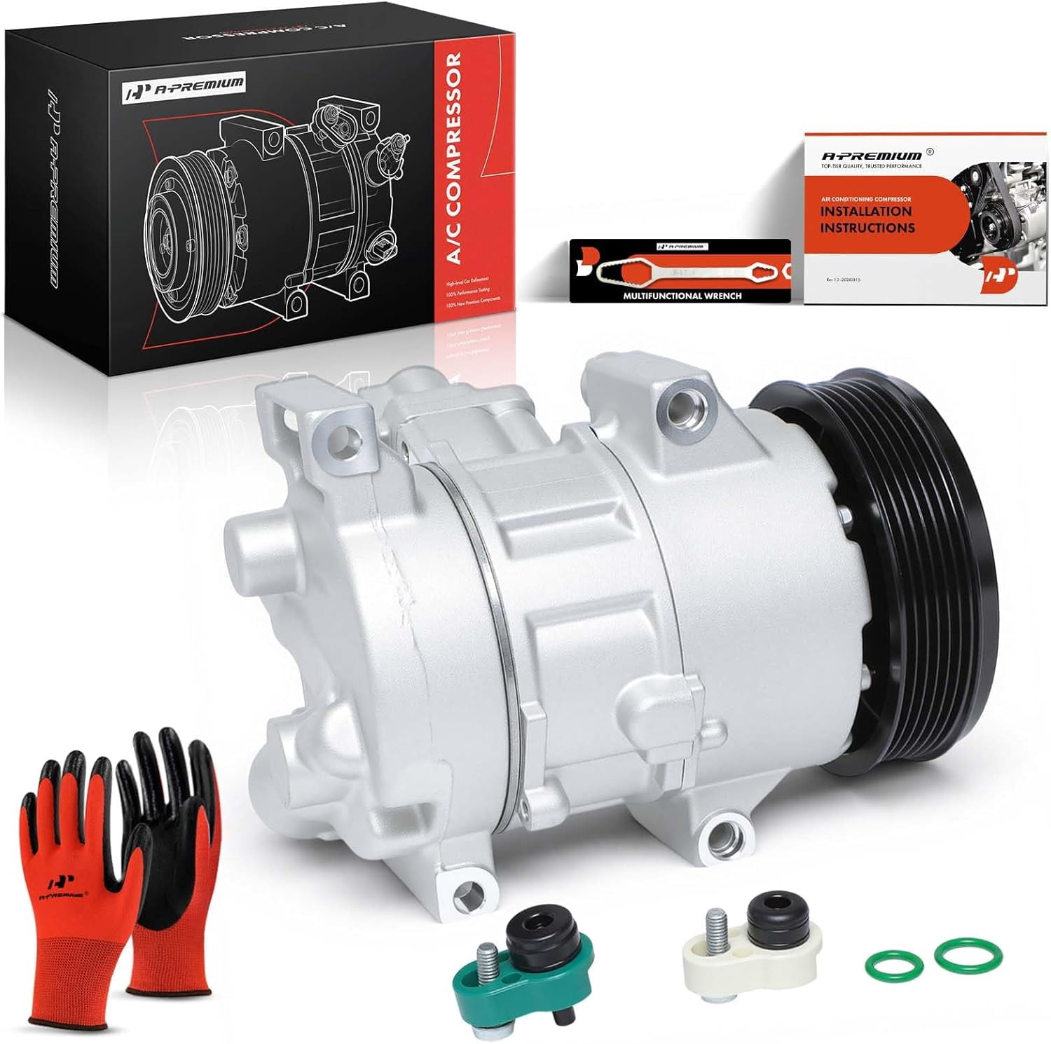 A-Premium AC Compressor with Clutch Compatible with Toyota Corolla 2011-2013 Matrix 2013 L4 1.8L