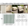 thumbnail image 6 of Soimoi Waterproof Outdoor Fabric By 3 Yard | Stripe Print on Green | 56" Wide | UV Resistant & Durable Taffeta Material for Cushions, Covers, Curtains, awning & DIY Projects, 6 of 7
