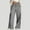 Dark Gray, variant on QUNYINEY Palazzo Cargo Pants Women High Waisted Gray Casual Wide Leg Slacks Elastic Waist with Pockets Drawstring Loose Fit Lounge Outfits for Women