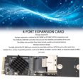 thumbnail image 3 of Tarjeta De Expansión, Expansión De Almacenamiento Confiable Y Amplia Compatibilidad Tarjeta De Expansión M.2 NVME De 4 Puertos A SFF 8087 Para 11, 3 of 7