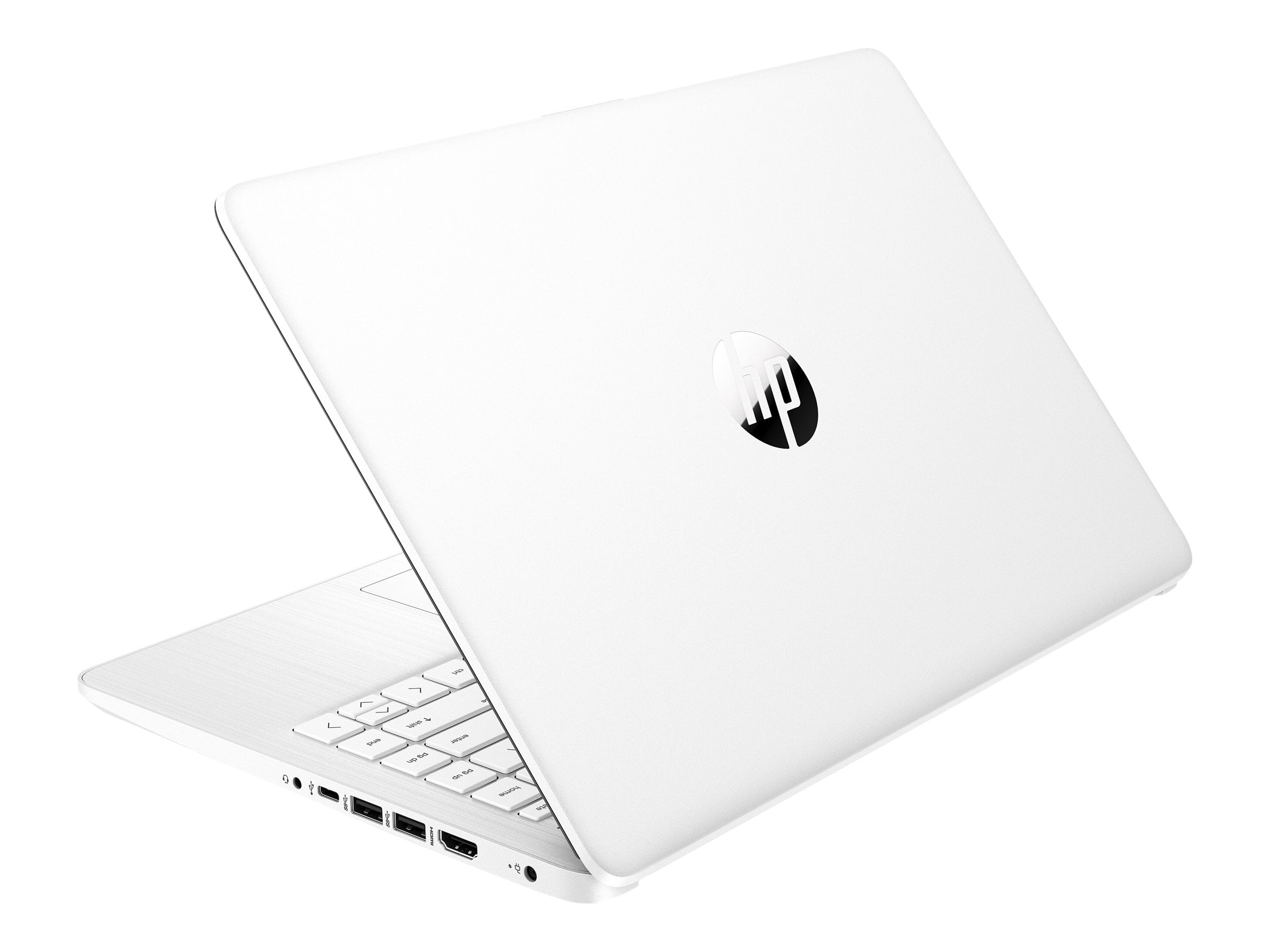 HP 14-dq0032dx 14" HD Notebook Computer, Intel Celeron N4020 1.1GHz, 4GB RAM, 64GB eMMC Flash Memory, Windows 11 Home S Mode, Snowflake White