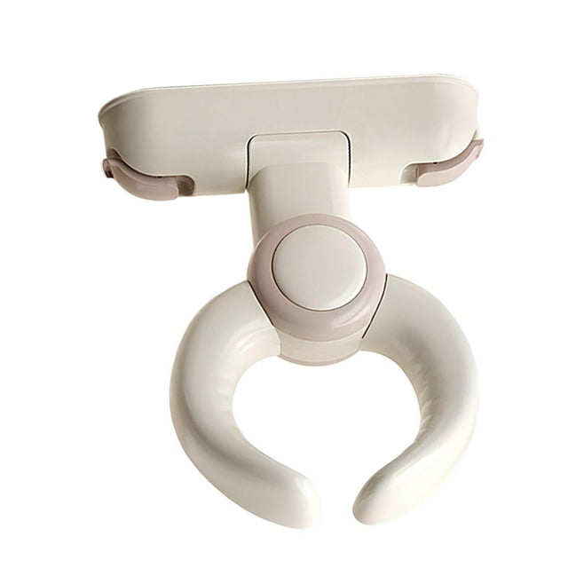 Soporte de baño para bebé, soporte ergonómico plegable para bañera, accesorio de baño con asas suaves, ideal para bebés y niños. Marrón