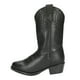 thumbnail image 1 of Botas Smoky Outlaw para niños, cuero negro, vaquero, 1 of 7
