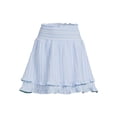 thumbnail image 2 of Time And Tru Women's Coordinating Tiered Mini Skirt, 2 of 5