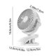 thumbnail image 5 of Fiudx Ventilador Portátil de Escritorio, Diseño Oscilante Silencioso, Inclinación Ajustable a 720 Grados, Flujo de Aire de 3 Velocidades, Alimentación Por Usb, Tamaño Compacto, Ideal para Oficina En, 5 of 7