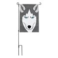 thumbnail image 2 of Husky Look Into My Eyes Face Pet Dog Garden Yard Flag, 2 of 3