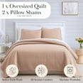 thumbnail image 2 of Southshore Fine Living, Inc. Twin Quilt Bedding Set, Twin Bedspread with 1 Pillow Sham, Blush, 2 of 9