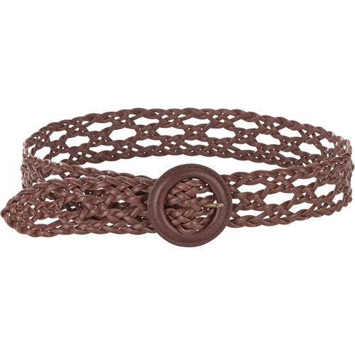 Women's Brown Braid Belt