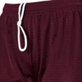 thumbnail image 5 of Badger Womens Mesh Fastpitch Softball Shorts Maroon L, 5 of 5