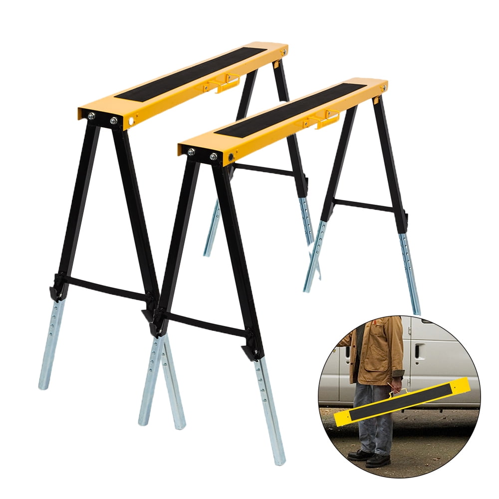 Ubesgoo 2 Pack Heavy Duty Telescopic Workbench Durable Folding Saw