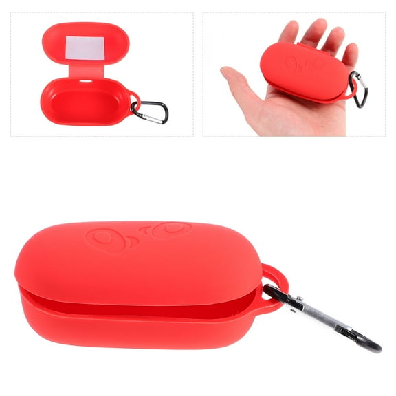 Soimiss Red Portable Earphone Shell Silicone Cover Compatible with Wf-Xb700 Headphones
