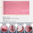 thumbnail image 2 of VEELIKE Pink Glitter Wallpaper Stick and Peel Sparkle Pink Glitter Contact Paper for Bedroom 15.7''x118'' Light Pink Wallpaper Removable Self Adhesive Glitter Fabric for Girl's Room Walls Cabinets, 2 of 8
